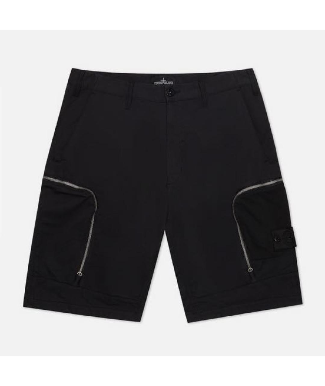 STONE ISLAND SHADOW PROJECT Черные хлопковые шорты, фото 8