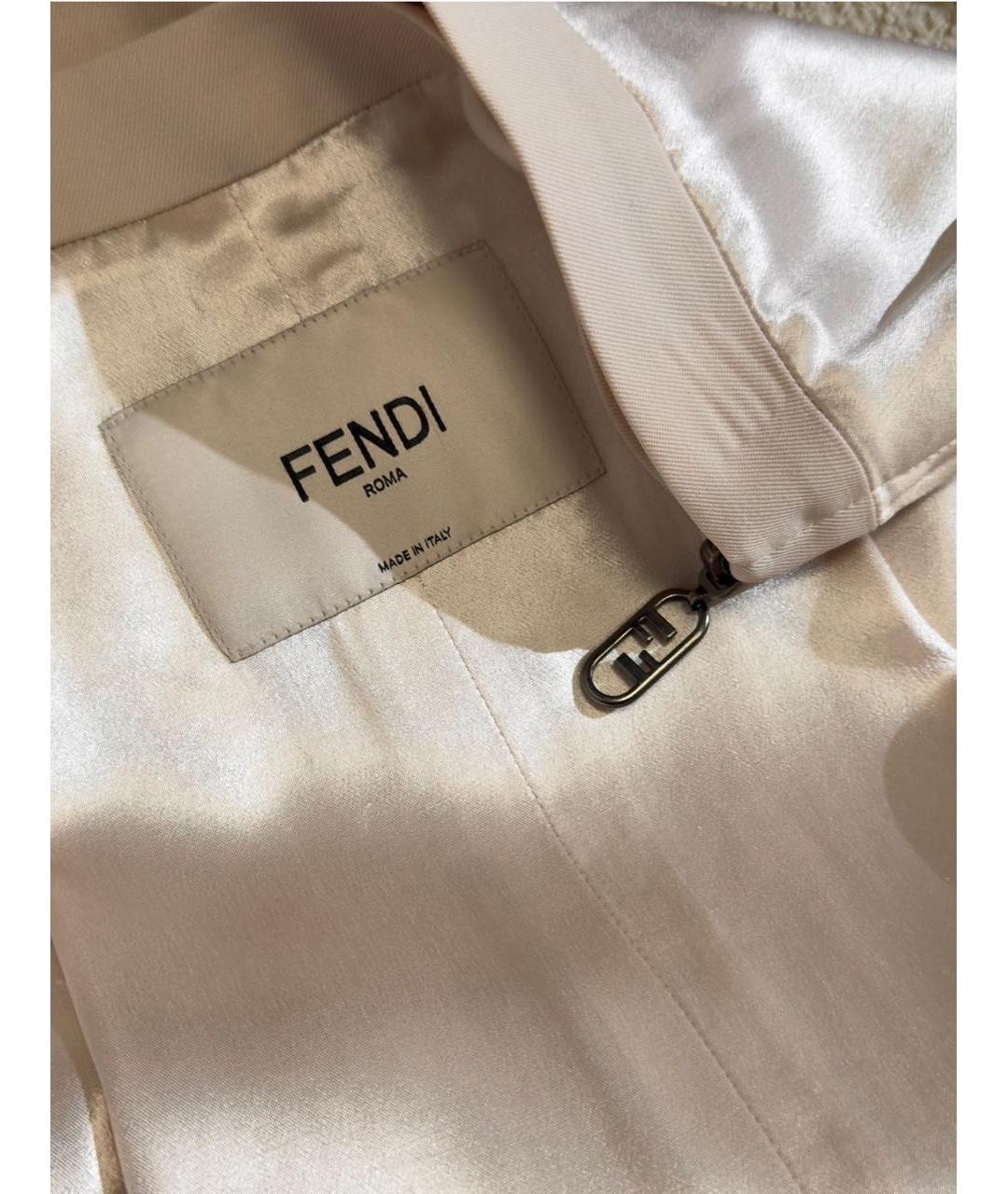 FENDI Розовая вискозная юбка миди, фото 3