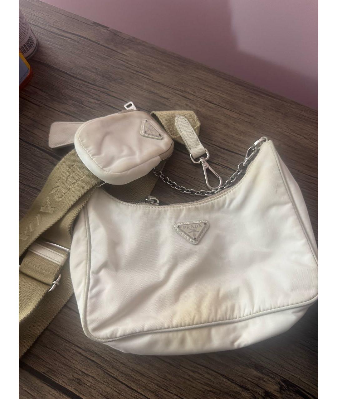 PRADA Белая сумка через плечо, фото 4