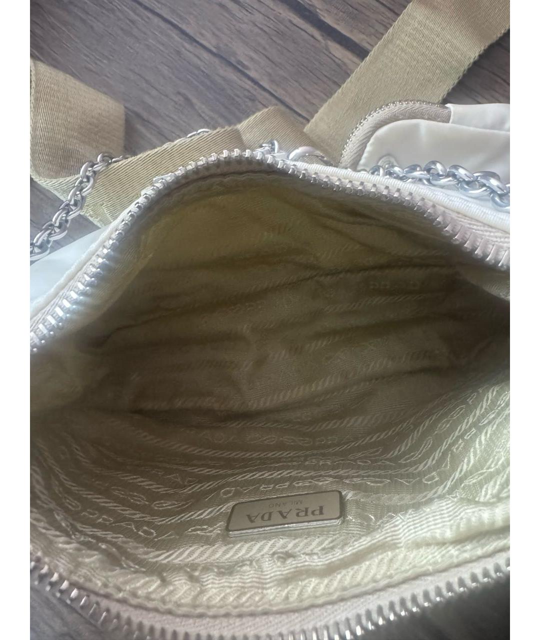 PRADA Белая сумка через плечо, фото 3