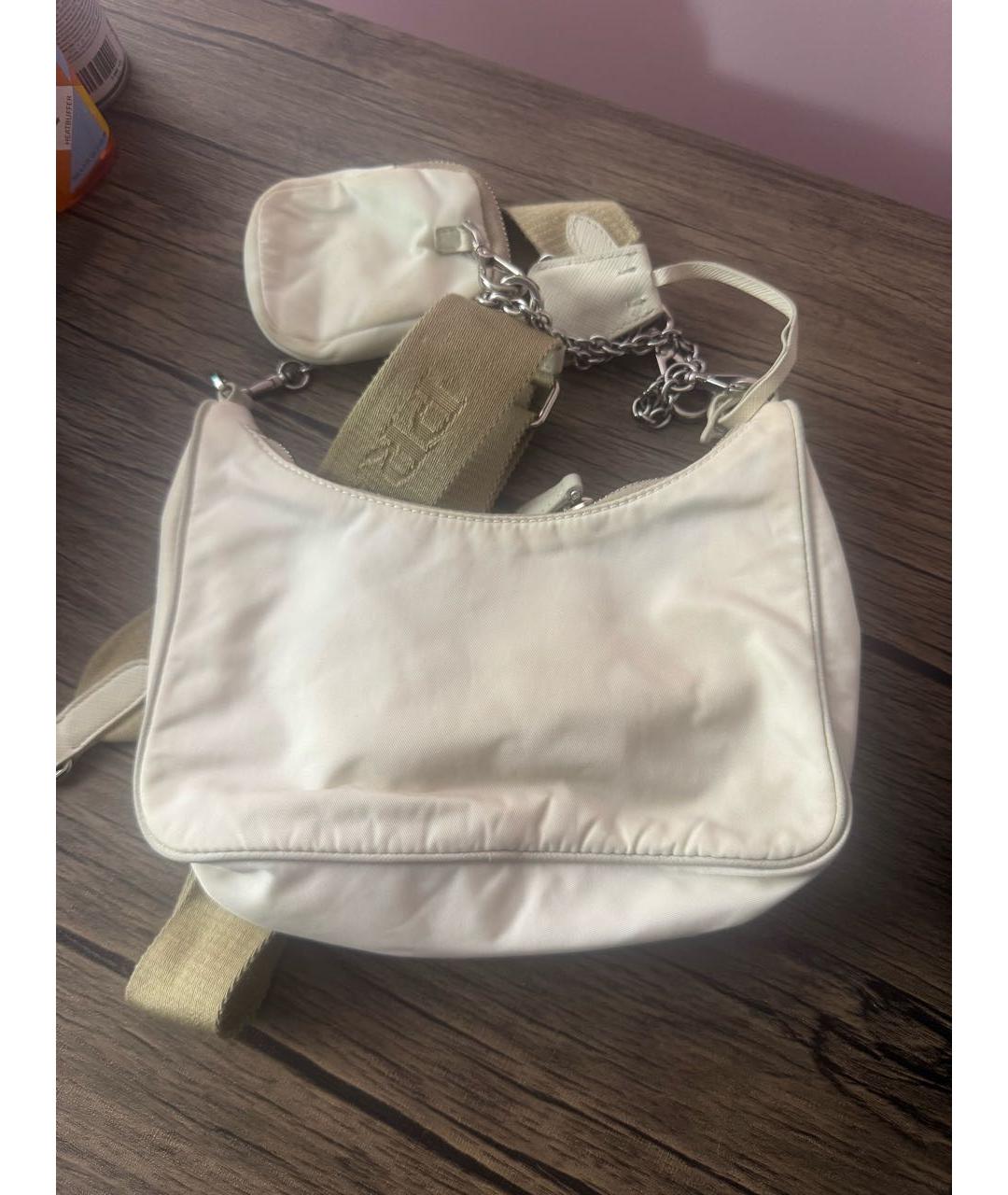 PRADA Белая сумка через плечо, фото 2
