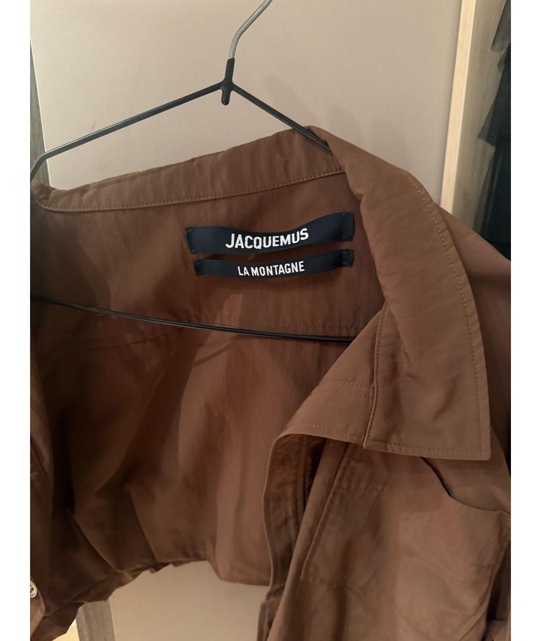JACQUEMUS Коричневая хлопковая рубашка, фото 3