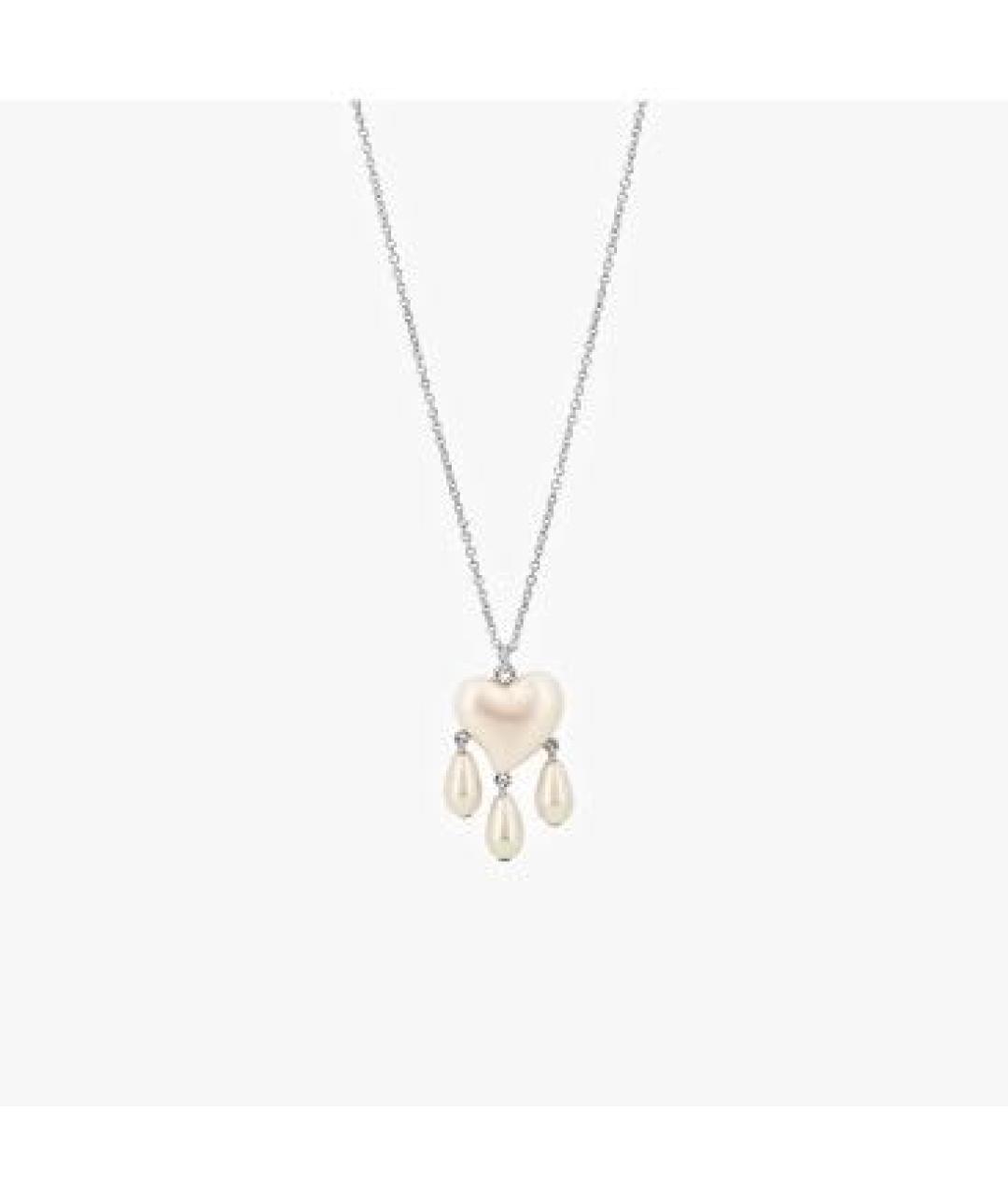 VIVIENNE WESTWOOD Бежевая металлическая подвеска, фото 2