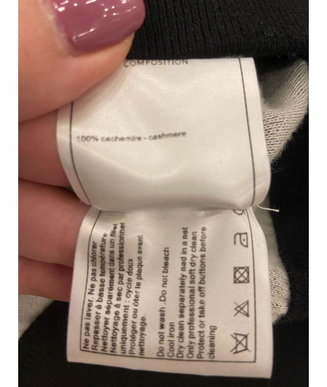 CHANEL Черный кашемировый джемпер / свитер, фото 6