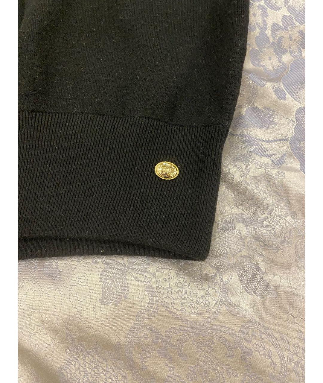 CHANEL Черный кашемировый джемпер / свитер, фото 3