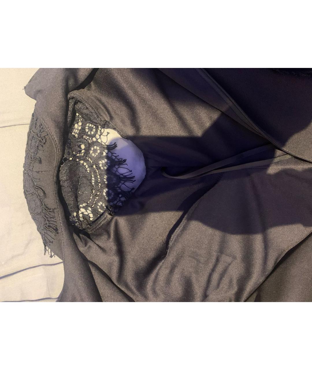 RALPH LAUREN Темно-синее полиэстеровое вечернее платье, фото 6