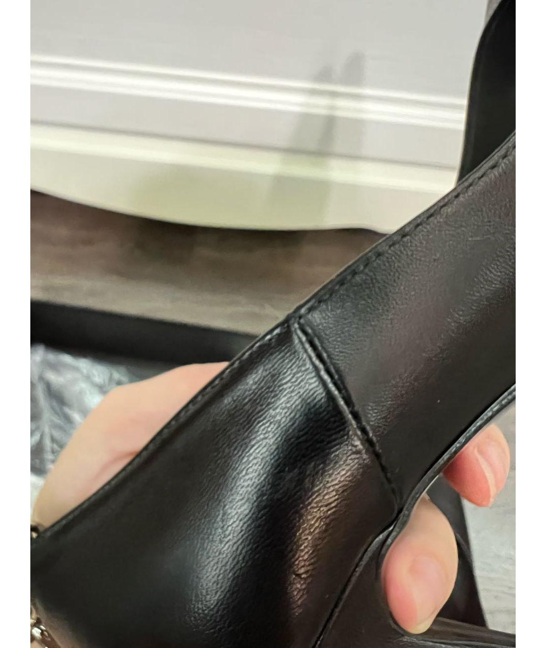 KARL LAGERFELD Черные кожаные туфли, фото 5