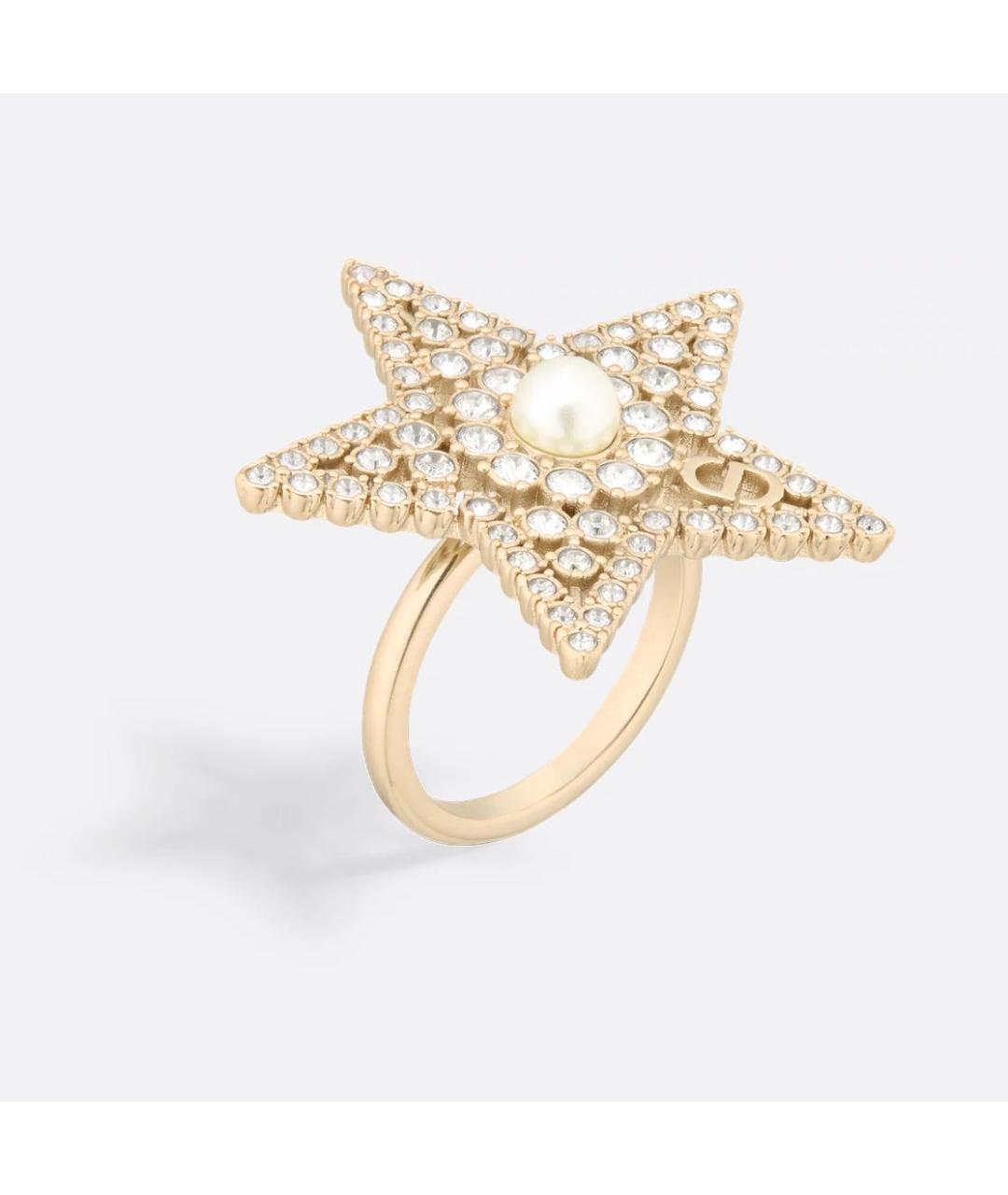 CHRISTIAN DIOR Золотое металлическое кольцо, фото 5