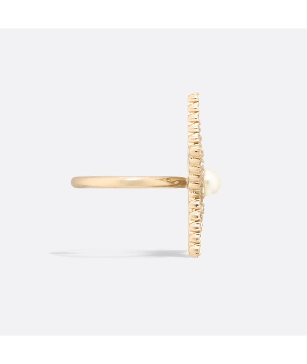 CHRISTIAN DIOR Золотое металлическое кольцо, фото 3