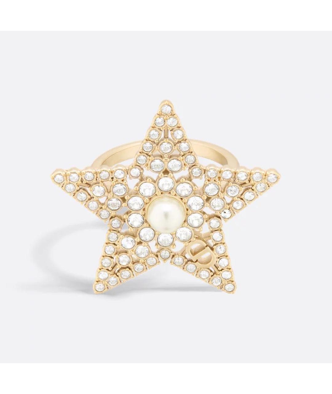 CHRISTIAN DIOR Золотое металлическое кольцо, фото 2