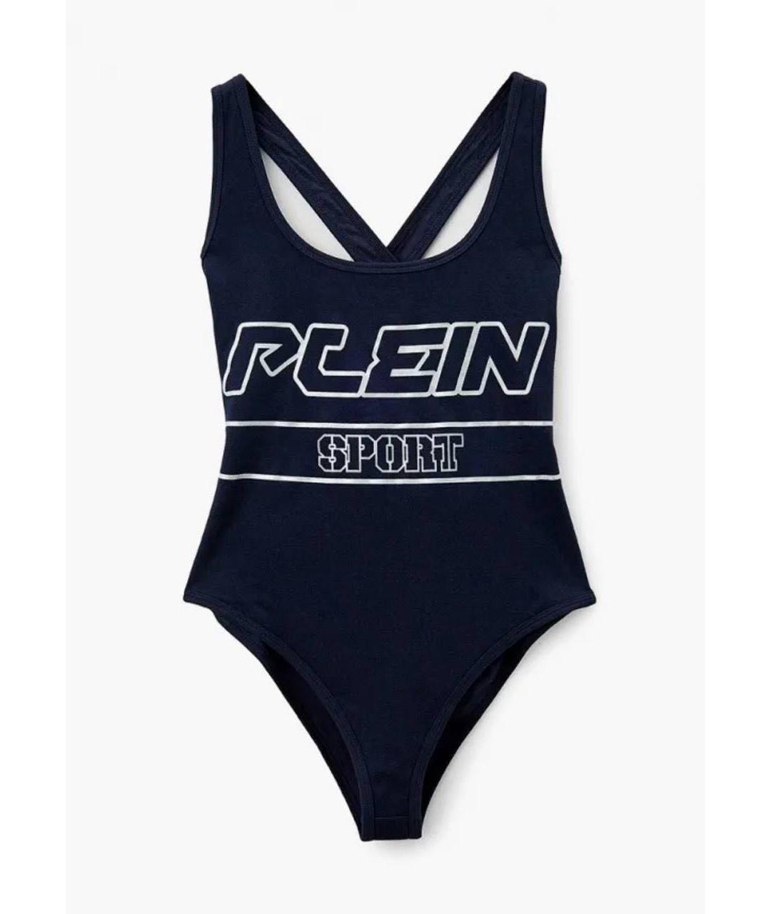 PLEIN SPORT Темно-синее хлопковое боди, фото 9