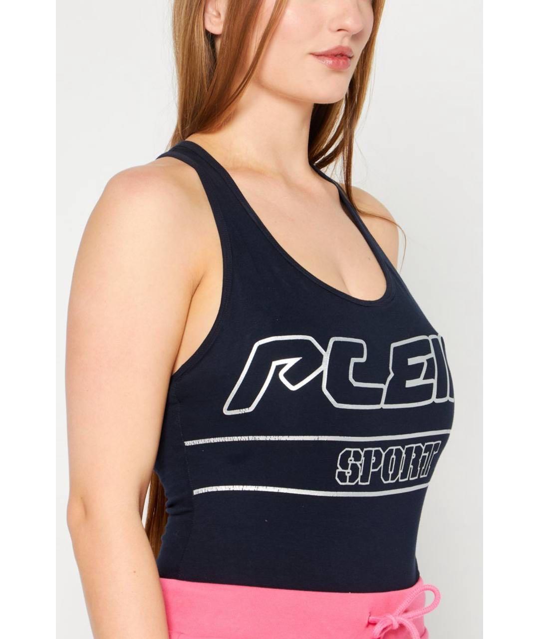 PLEIN SPORT Темно-синее хлопковое боди, фото 8