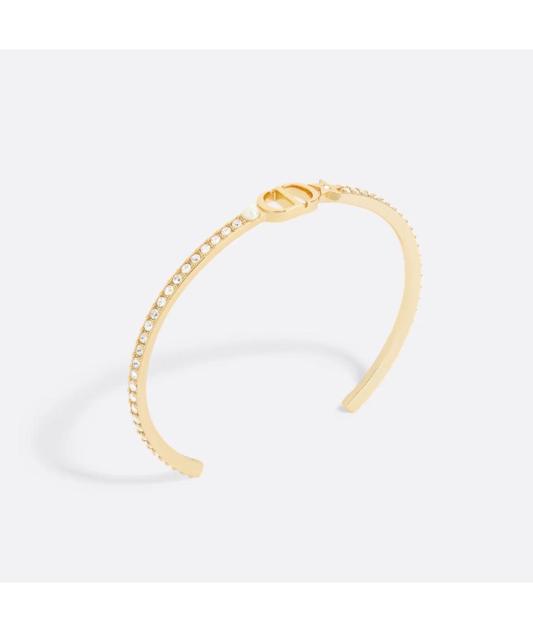 CHRISTIAN DIOR Золотой металлический браслет, фото 3