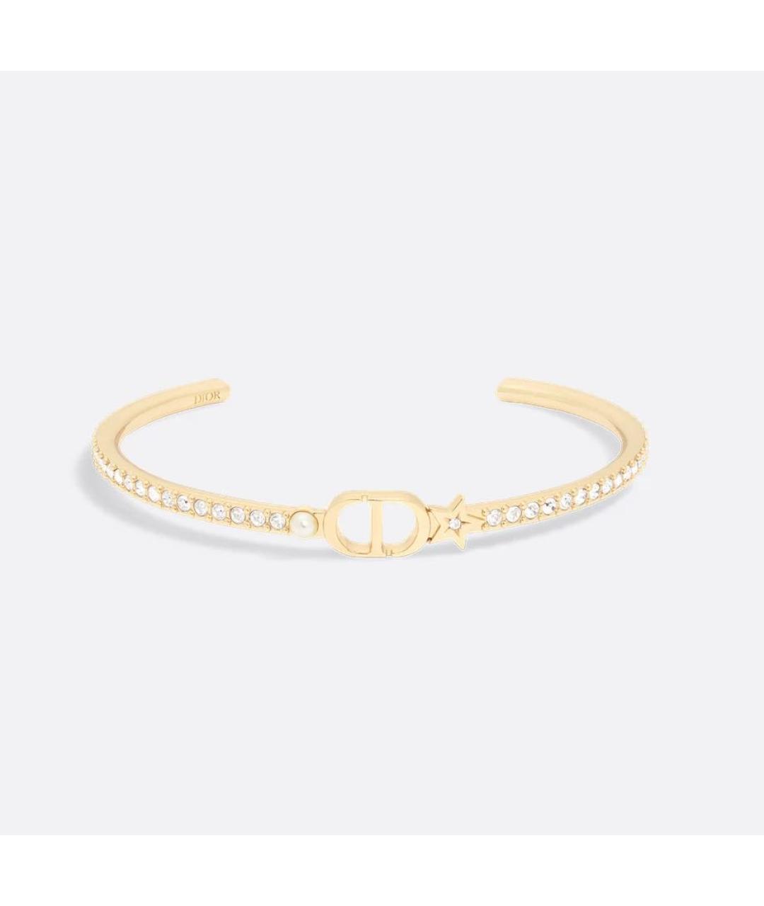 CHRISTIAN DIOR Золотой металлический браслет, фото 5