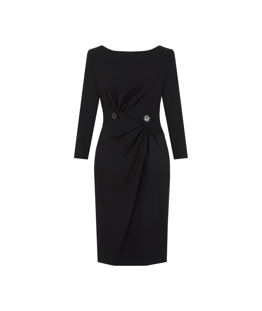 VERSACE Черное шерстяное платье, фото 4