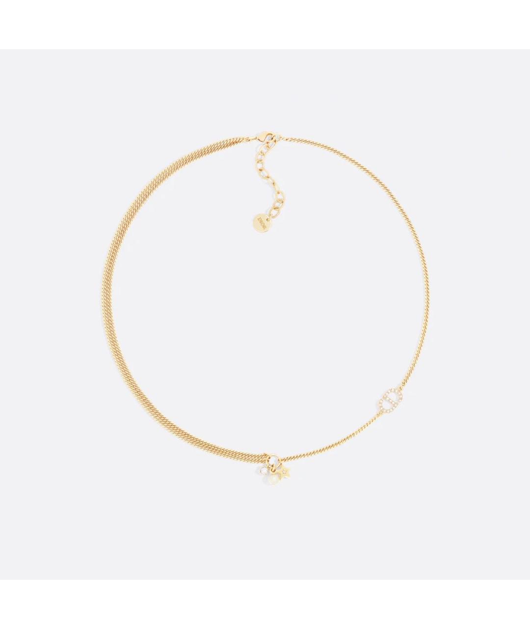 CHRISTIAN DIOR Золотое металлическое колье, фото 4