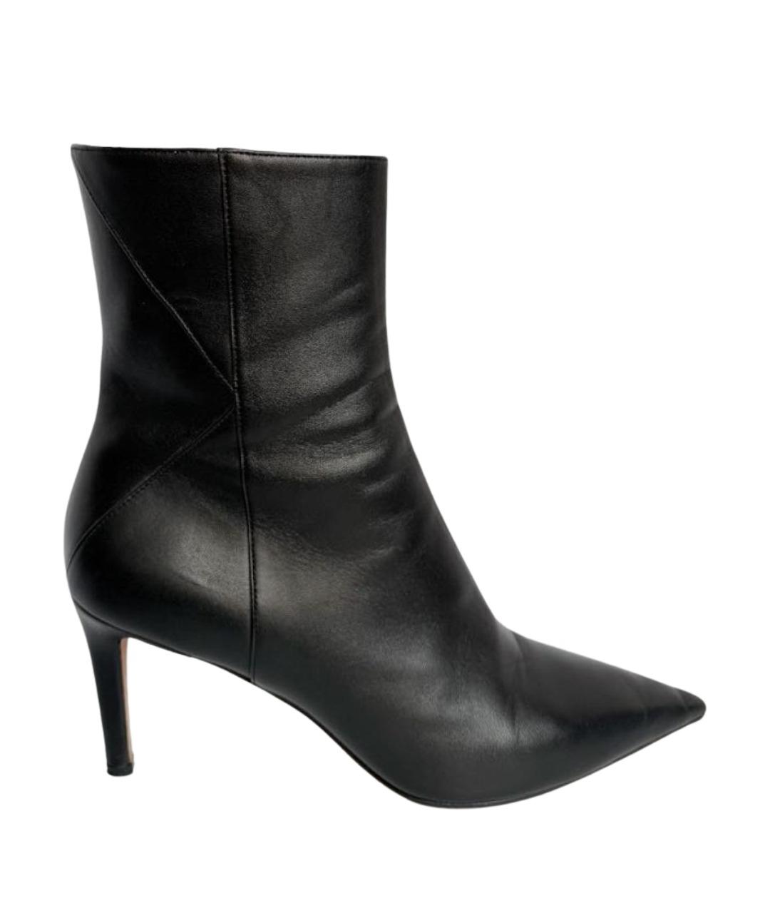 KITON Черные кожаные ботильоны, фото 1