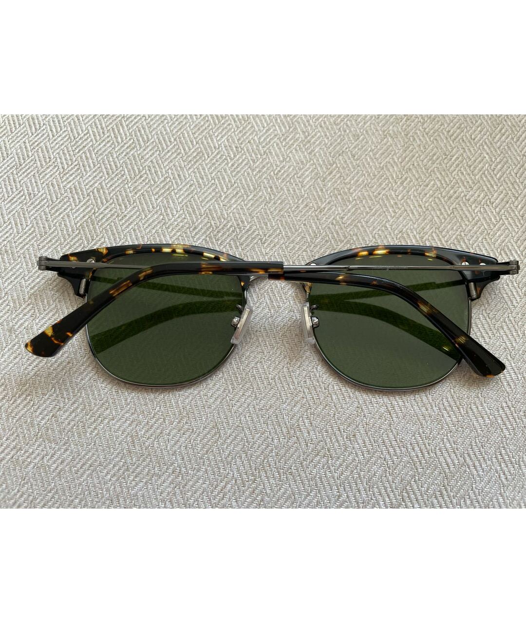 JIMMY CHOO Зеленые металлические солнцезащитные очки, фото 4