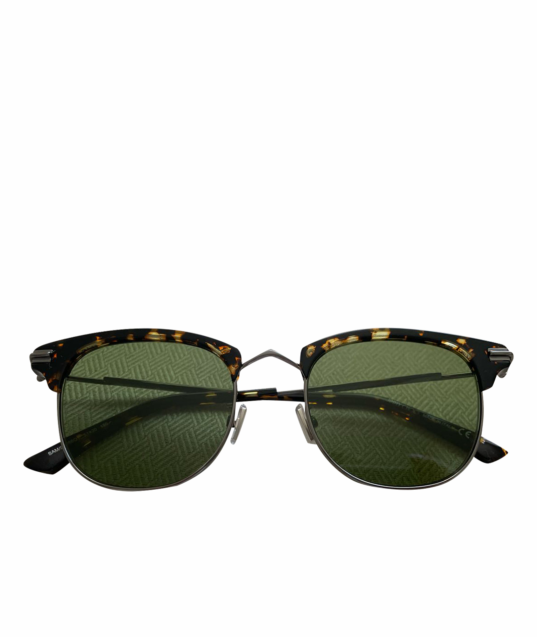 JIMMY CHOO Зеленые металлические солнцезащитные очки, фото 1