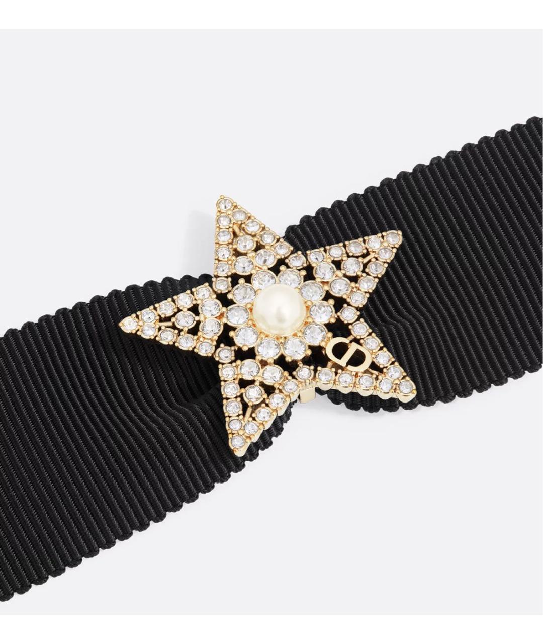 CHRISTIAN DIOR Черный металлический чокер, фото 3