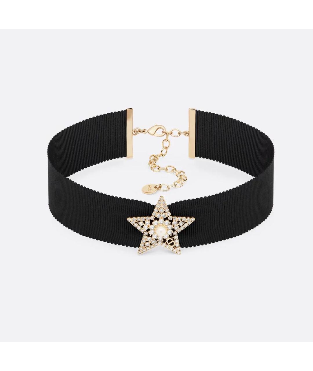 CHRISTIAN DIOR Черный металлический чокер, фото 4