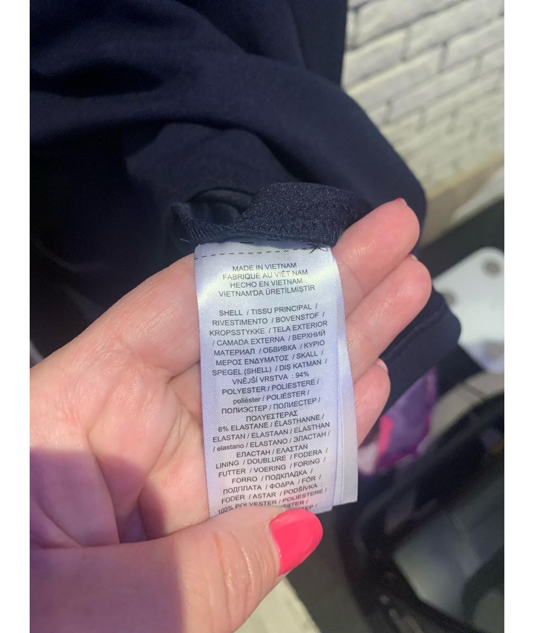 RALPH LAUREN Темно-синее полиэстеровое повседневное платье, фото 7