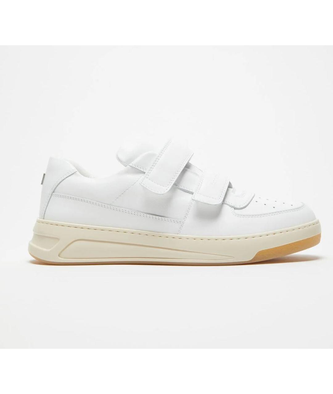 ACNE STUDIOS Белые кожаные кроссовки, фото 10