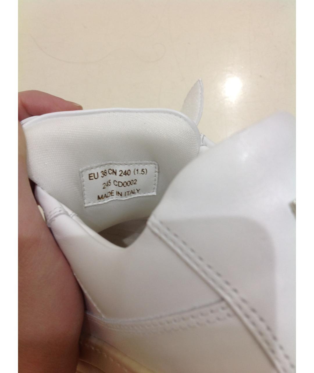 ACNE STUDIOS Белые кожаные кроссовки, фото 9