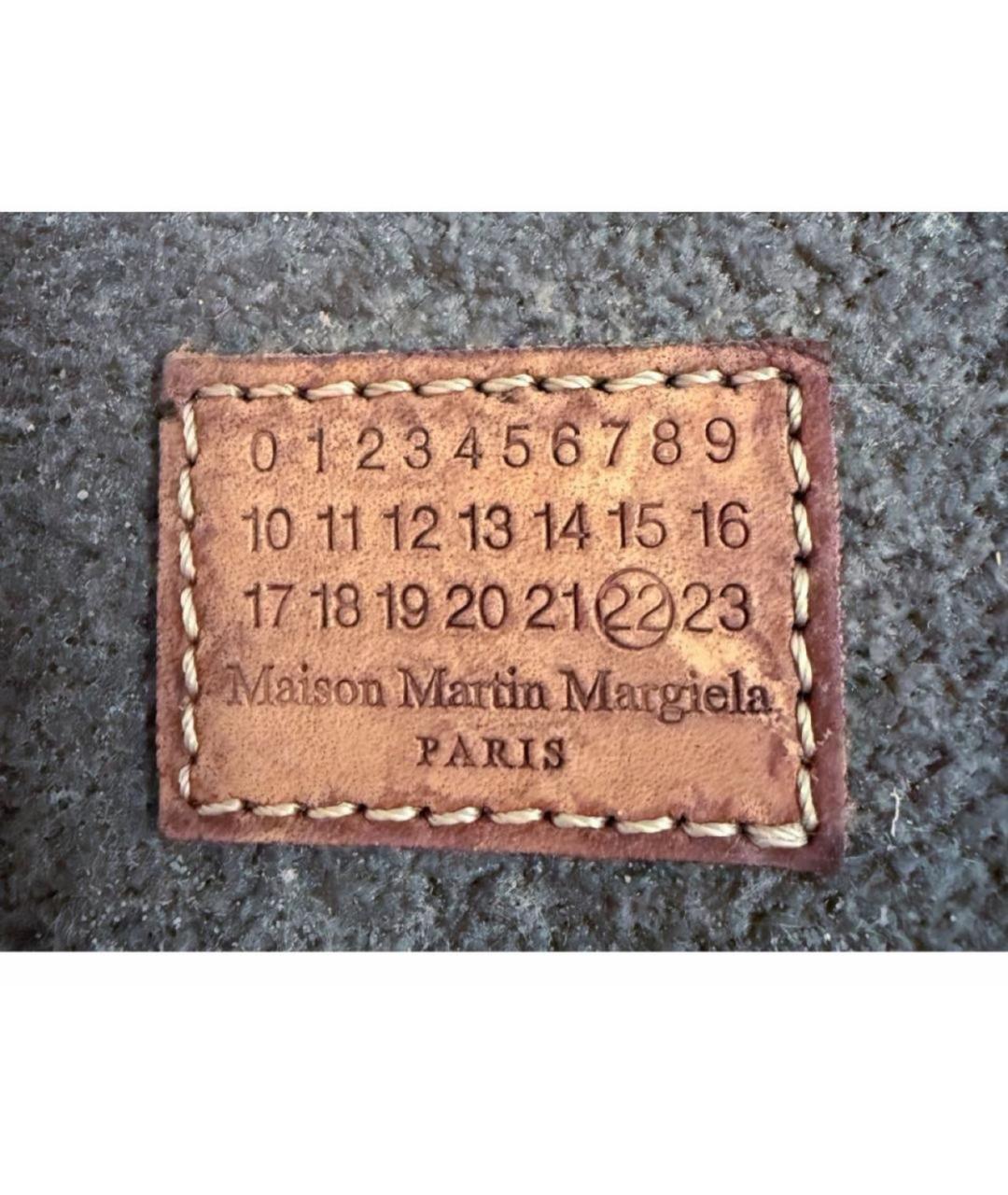 MAISON MARGIELA Черные кожаные ботфорты, фото 7