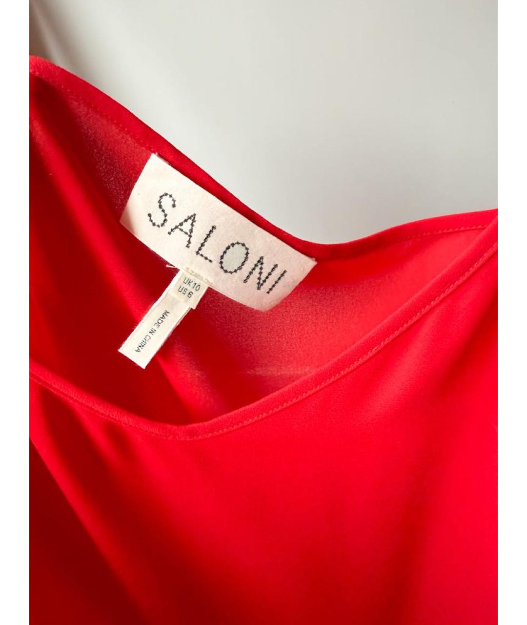 SALONI Красное вечернее платье, фото 4