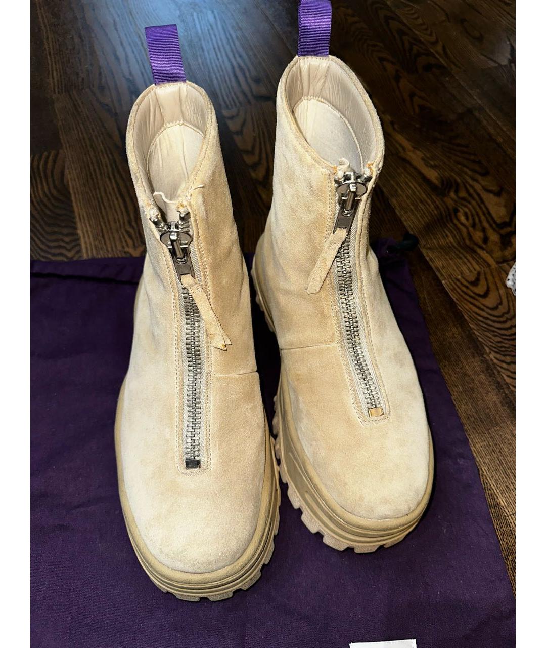 Eytys Бежевые замшевые ботинки, фото 3
