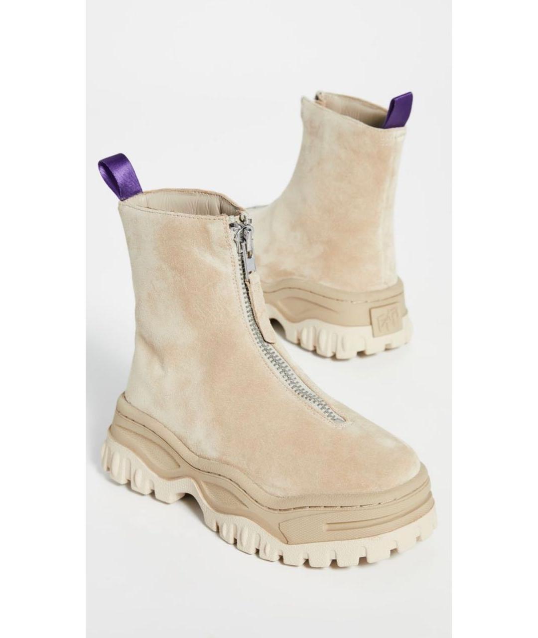 Eytys Бежевые замшевые ботинки, фото 2