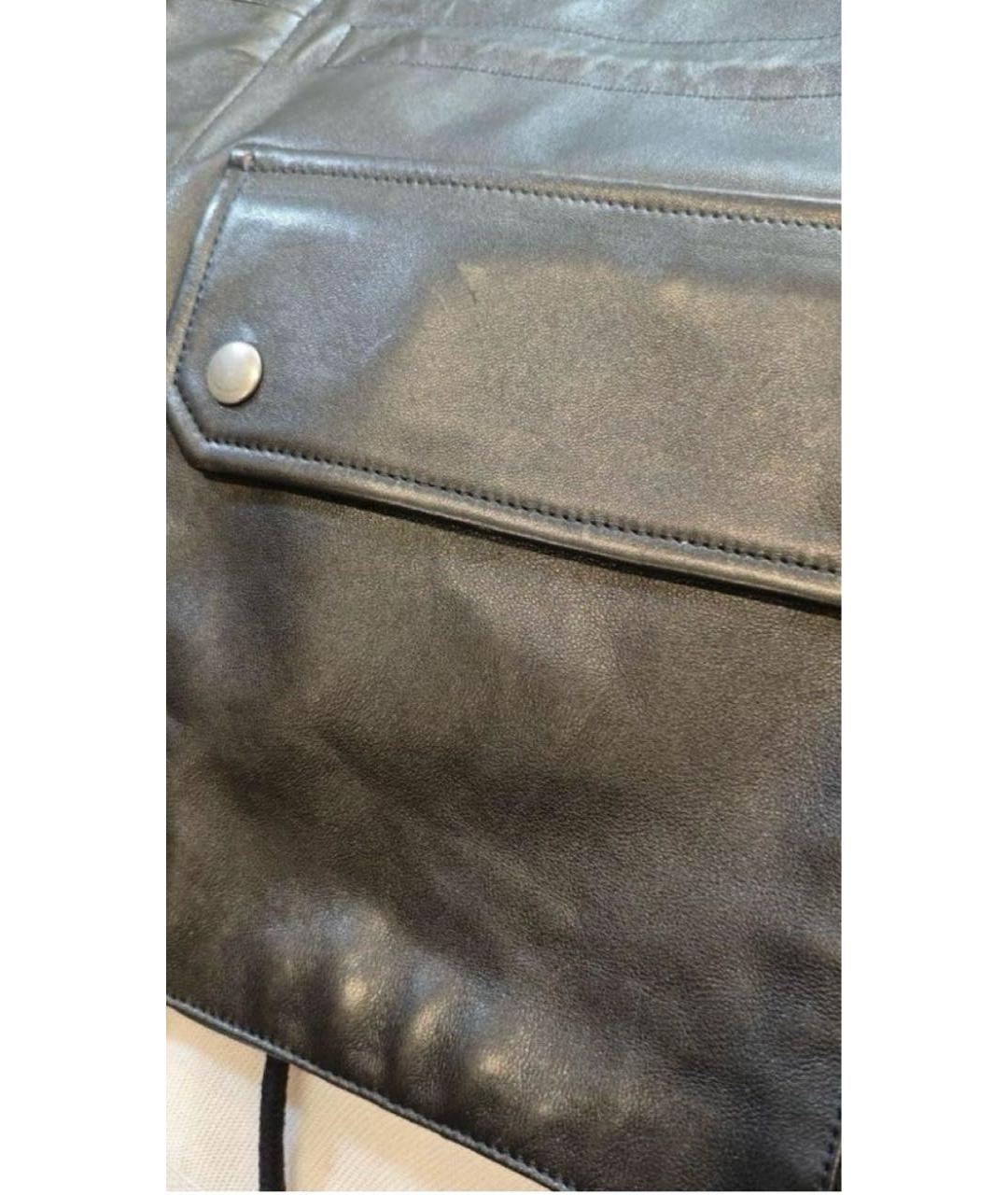 SAINT LAURENT Черная кожаная куртка, фото 5