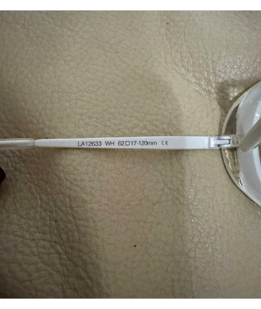 LACOSTE Белые пластиковые солнцезащитные очки, фото 6