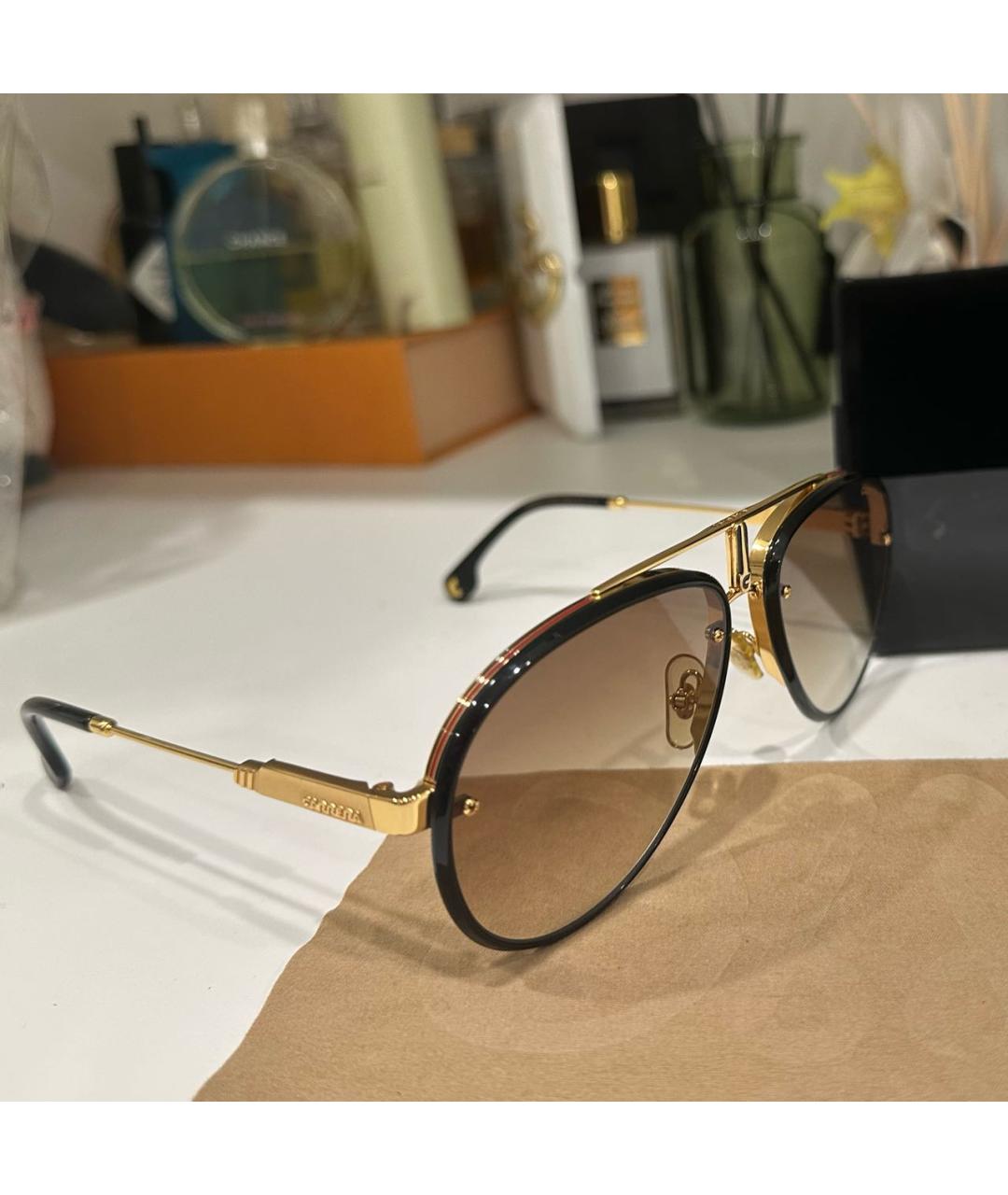 CARRERA Y CARRERA Коричневые металлические солнцезащитные очки, фото 2