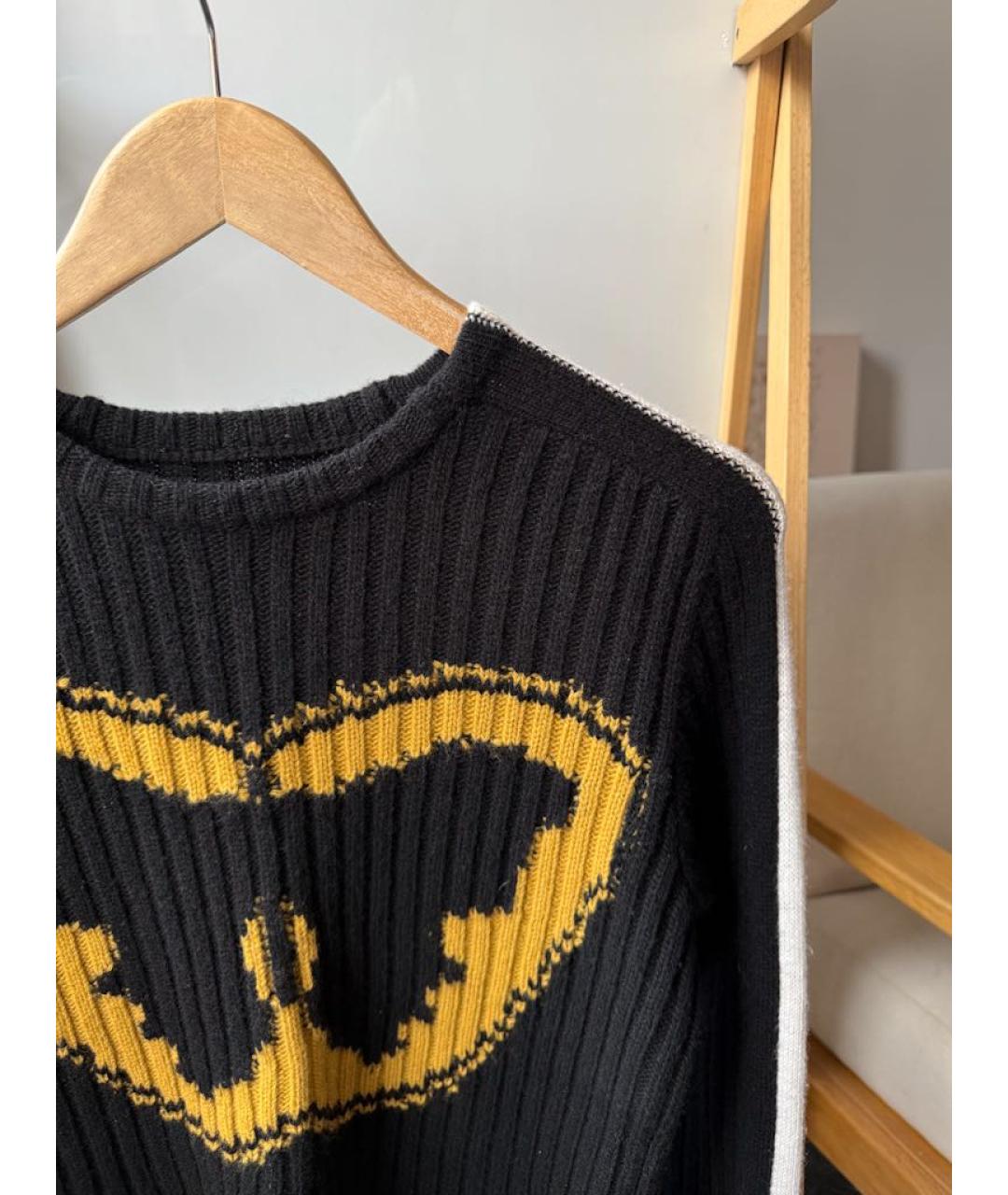 VALENTINO Черный шерстяной джемпер / свитер, фото 3