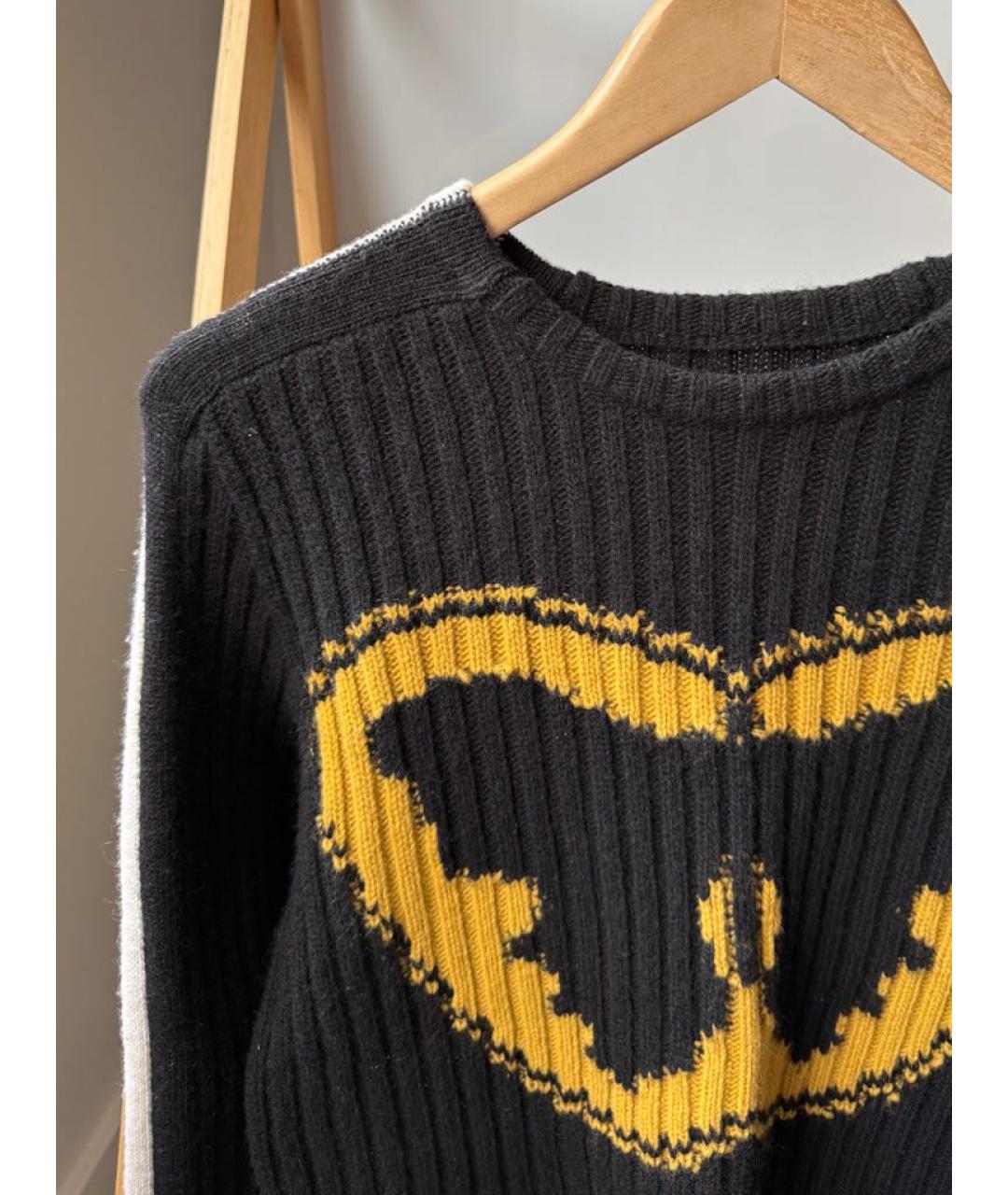 VALENTINO Черный шерстяной джемпер / свитер, фото 4