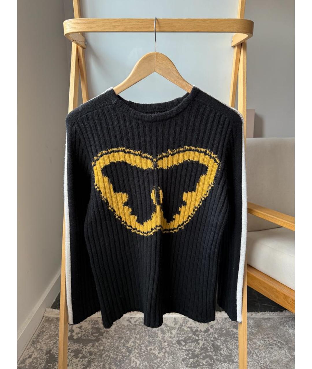 VALENTINO Черный шерстяной джемпер / свитер, фото 7