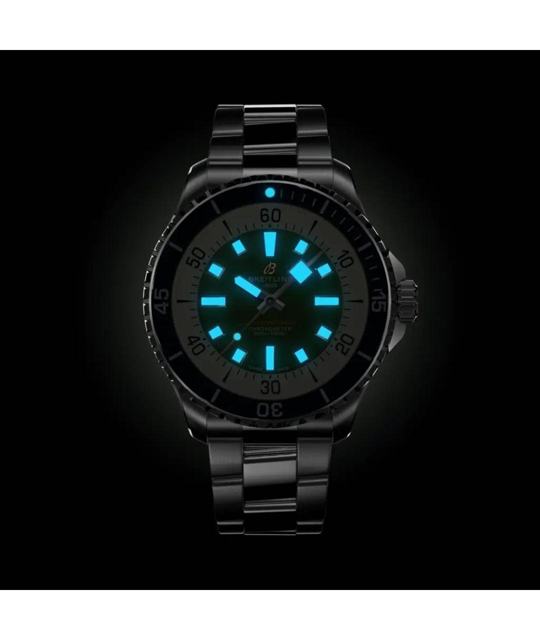 BREITLING SUPEROCEAN Серебряные металлические часы, фото 5