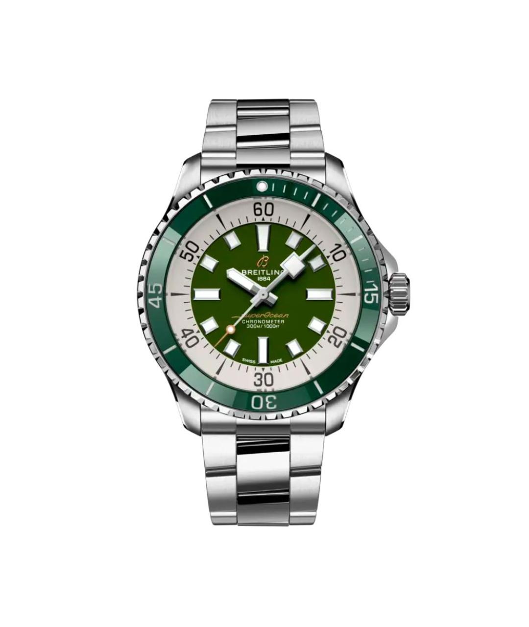 BREITLING SUPEROCEAN Серебряные металлические часы, фото 6