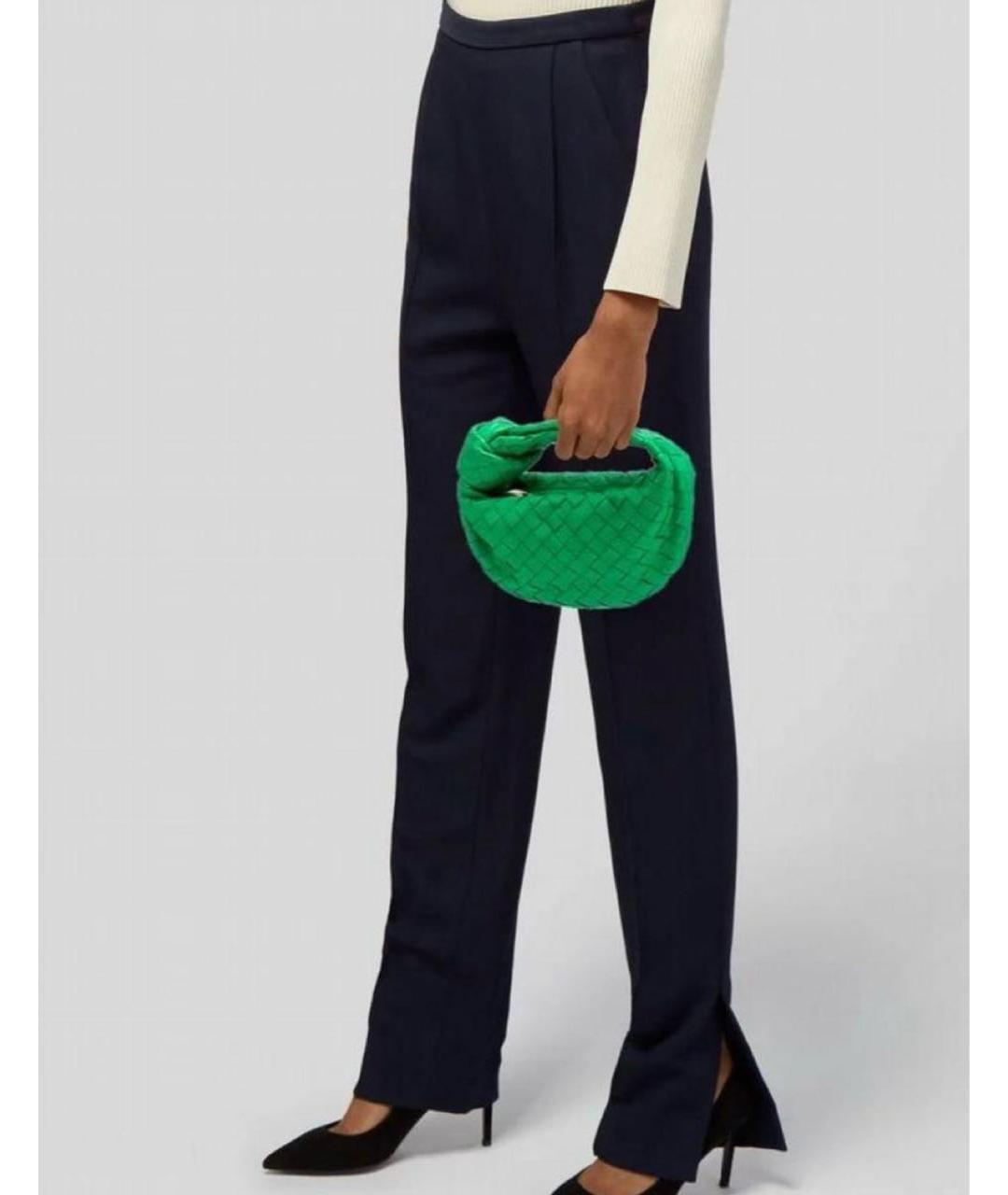 BOTTEGA VENETA Зеленая кожаная сумка с короткими ручками, фото 5
