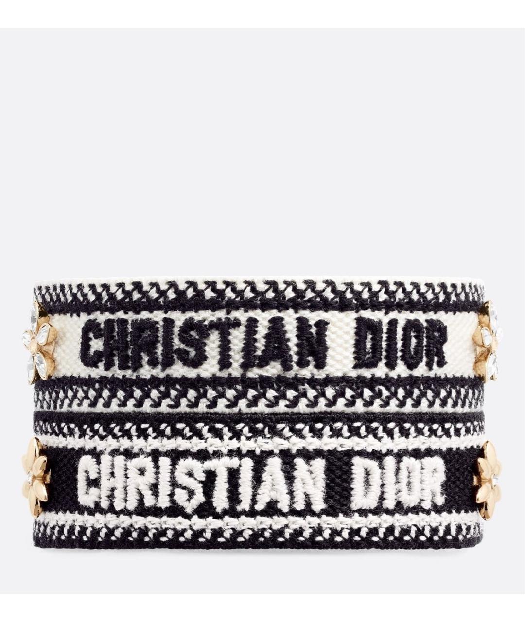 CHRISTIAN DIOR Черный металлический браслет, фото 3