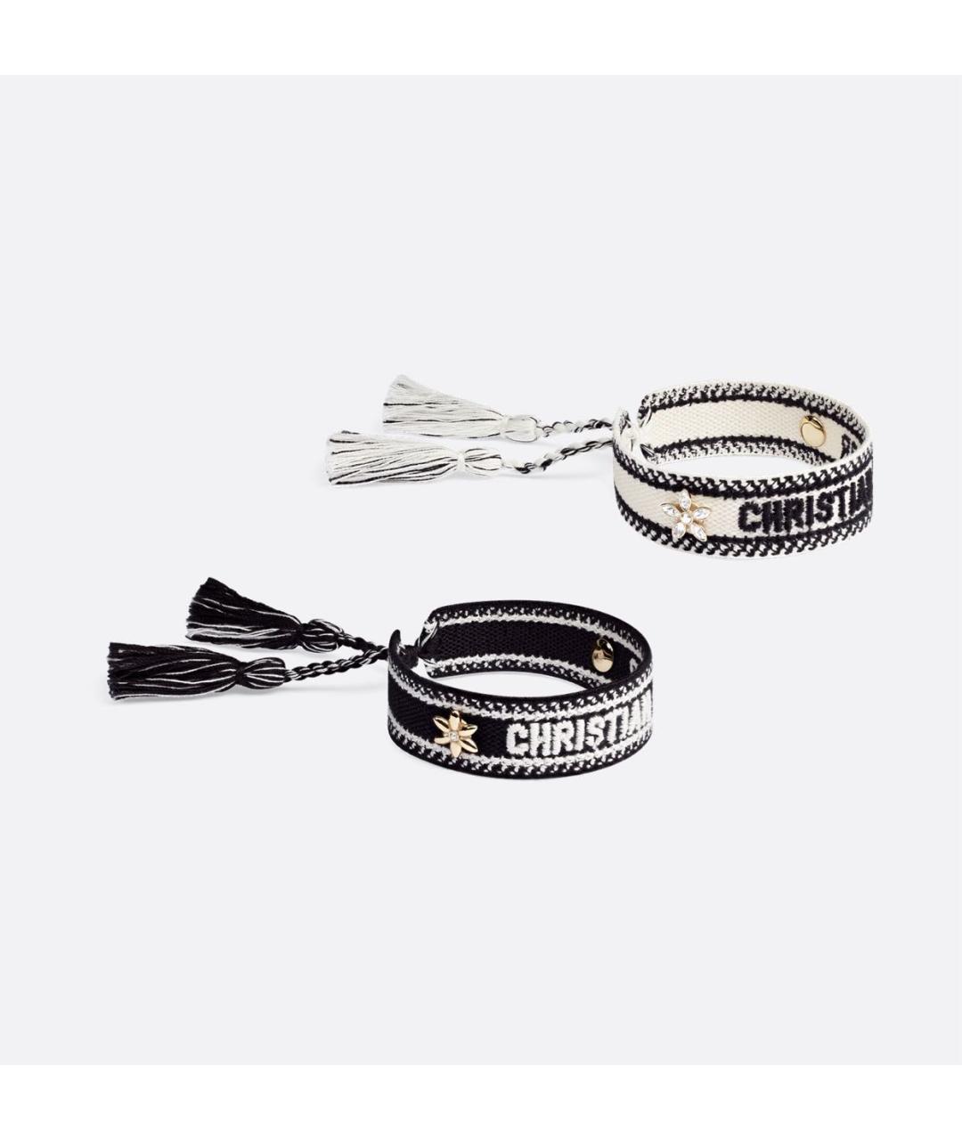 CHRISTIAN DIOR Черный металлический браслет, фото 6