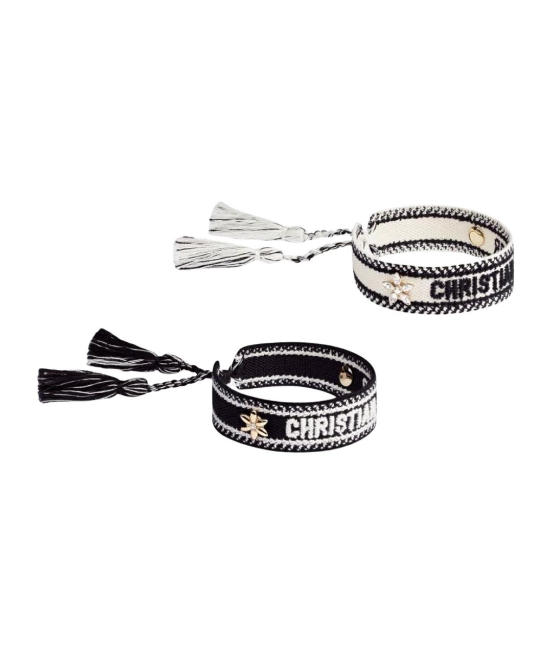 CHRISTIAN DIOR Черный металлический браслет, фото 1