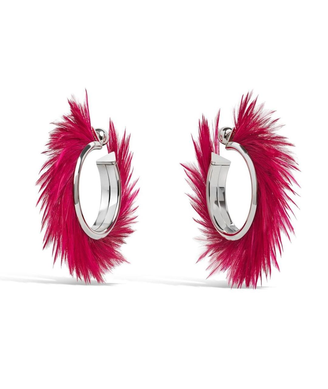 ALAIA Розовые металлические серьги, фото 3