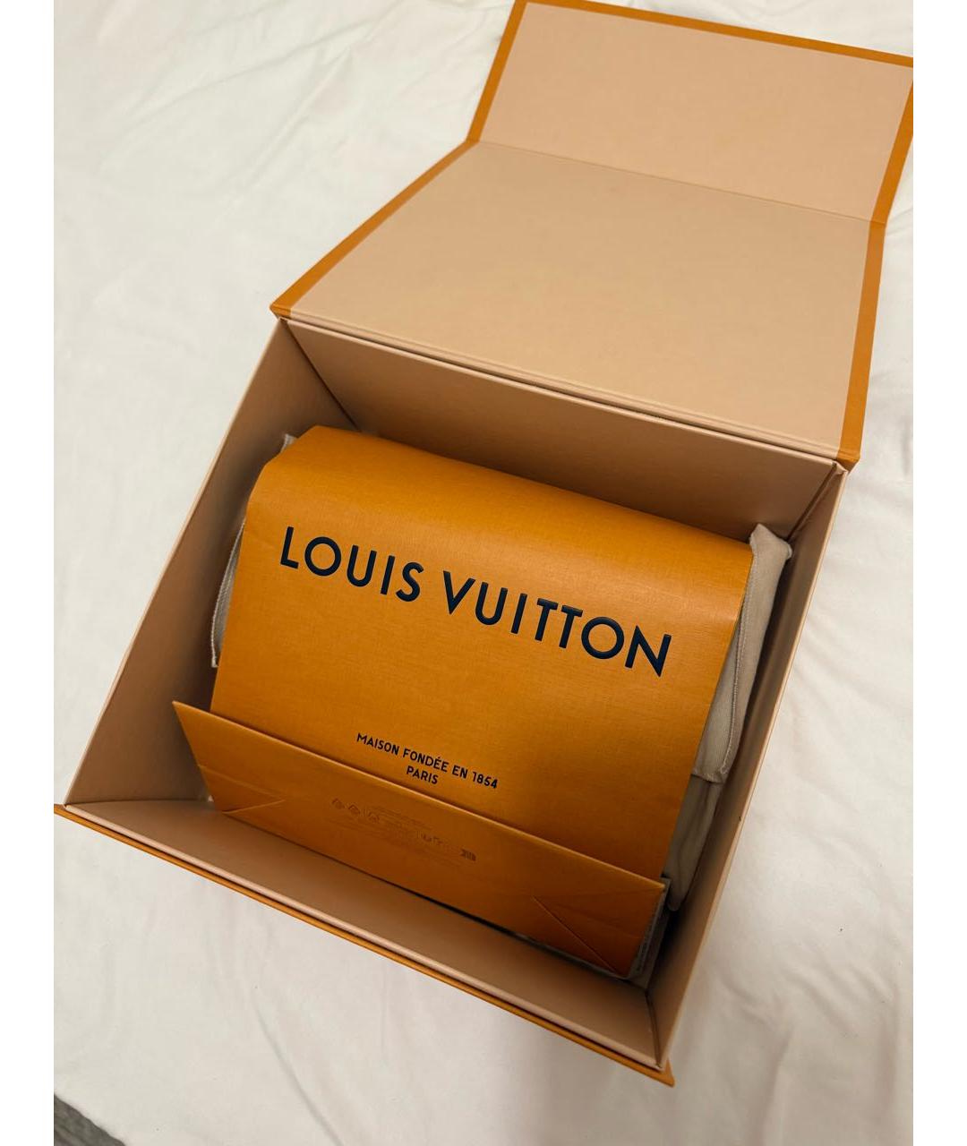 LOUIS VUITTON Темно-синяя кожаная сумка на плечо, фото 2