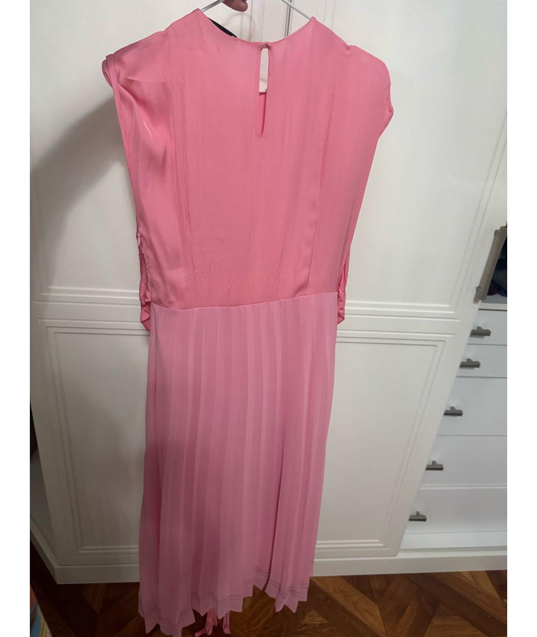 SANDRO Розовое вискозное платье, фото 2