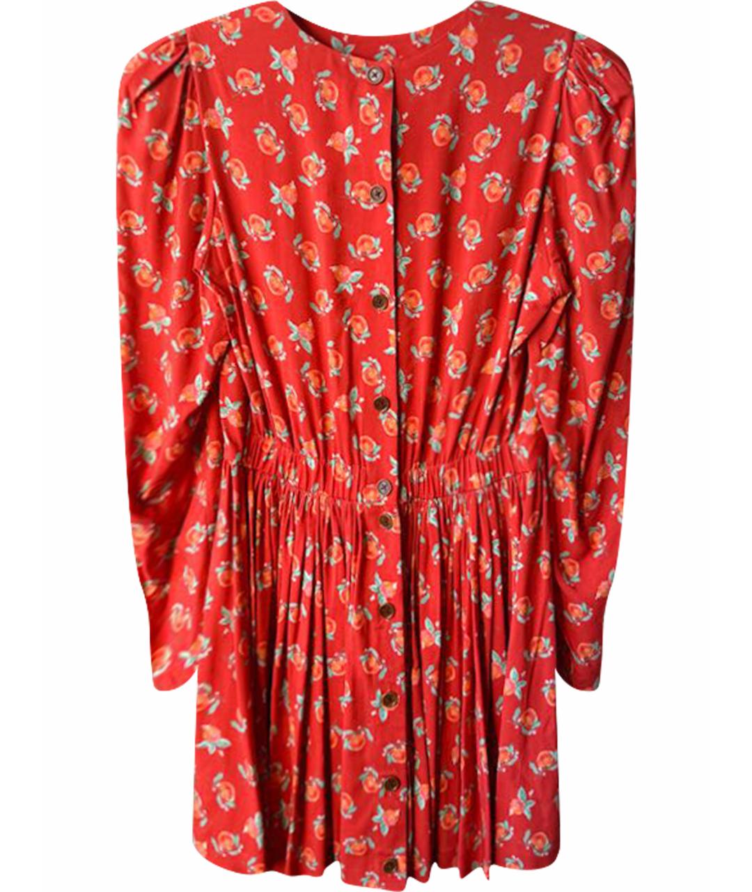 ULYANA SERGEENKO Красное вискозное повседневное платье, фото 1