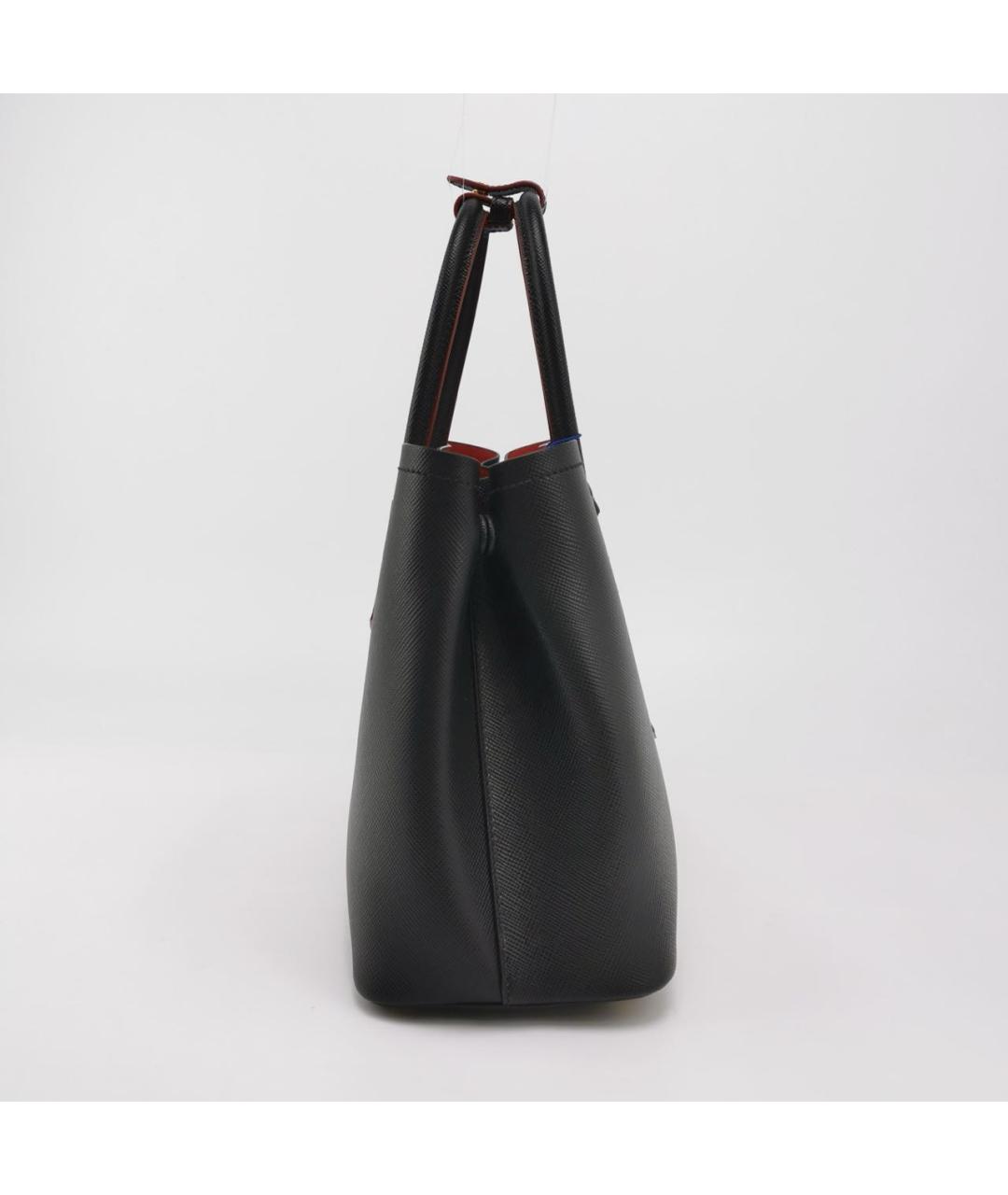 PRADA Черная кожаная сумка с короткими ручками, фото 3