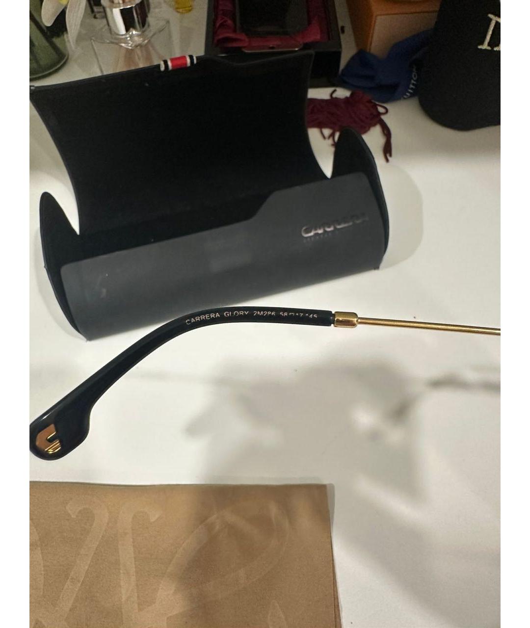 CARRERA Y CARRERA Бежевые металлические солнцезащитные очки, фото 5